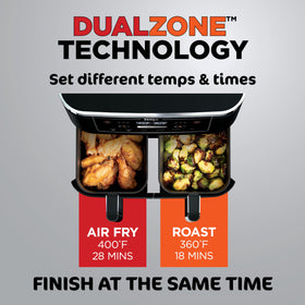 Ninja Foodi DZ302 easy-clean baskets for quick cleanup