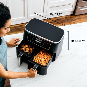Ninja Foodi DZ302 separate heating zones prevent flavor transfer
