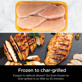 Ninja Foodi Indoor Grill fits up to a 3 lb roast for family meals.