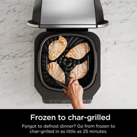 Ninja Foodi Indoor Grill smoke-control system keeps kitchen air clearer.