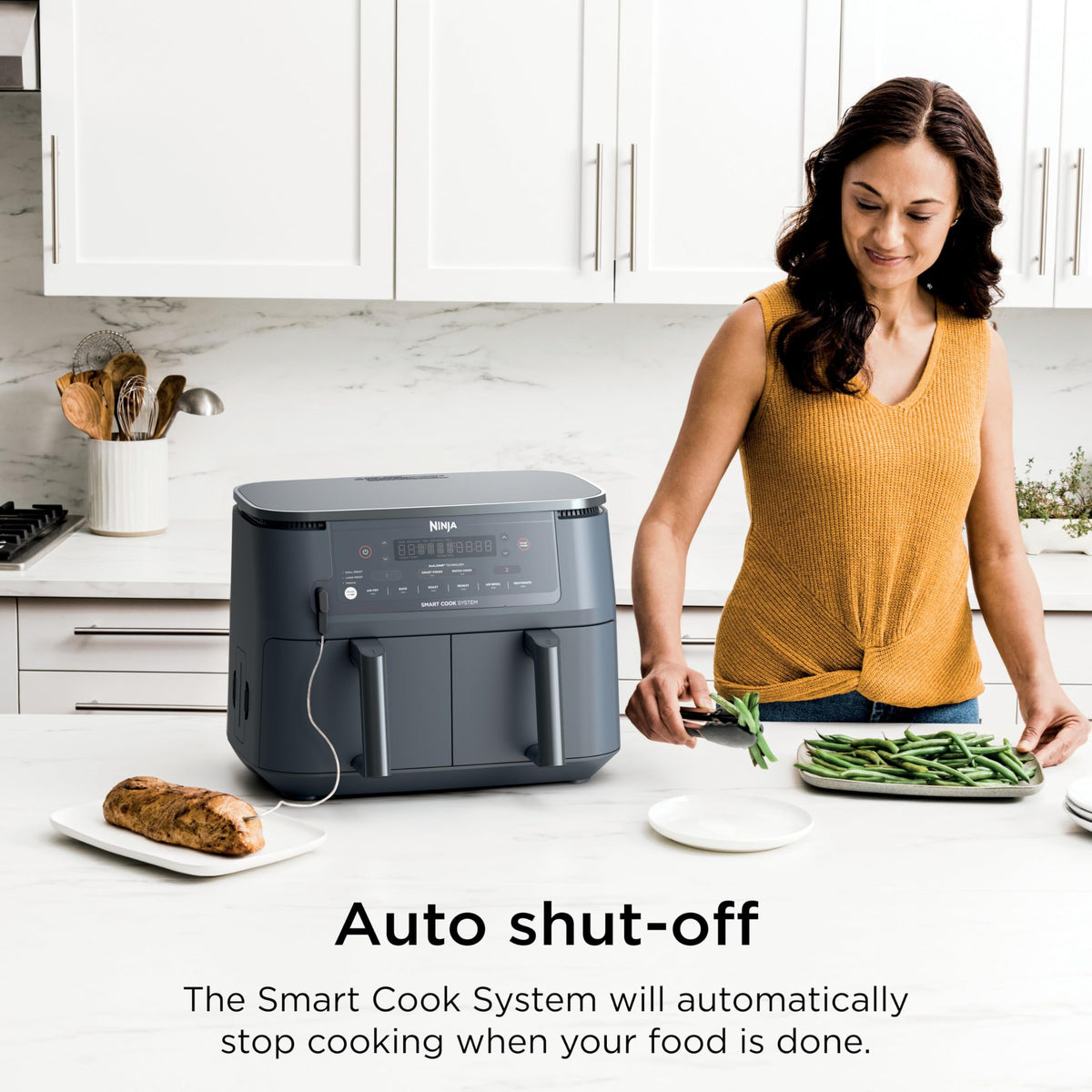 Ninja Foodi PFAS-free nonstick surface promotes safer cooking and easy cleanup