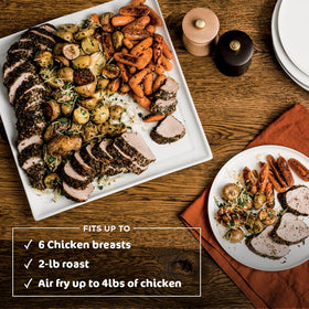 Ninja Foodi pizza function view highlights edge-to-edge crisp crust.