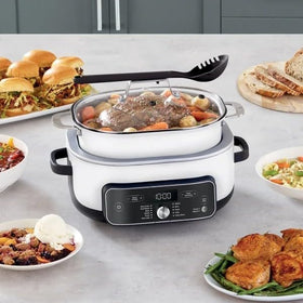 Ninja Foodi PossibleCooker Pro Plus sear and saute for rich flavors in one pot.