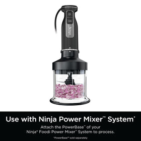 Ninja Foodi Power Chopper stacked blade ensures even mincing