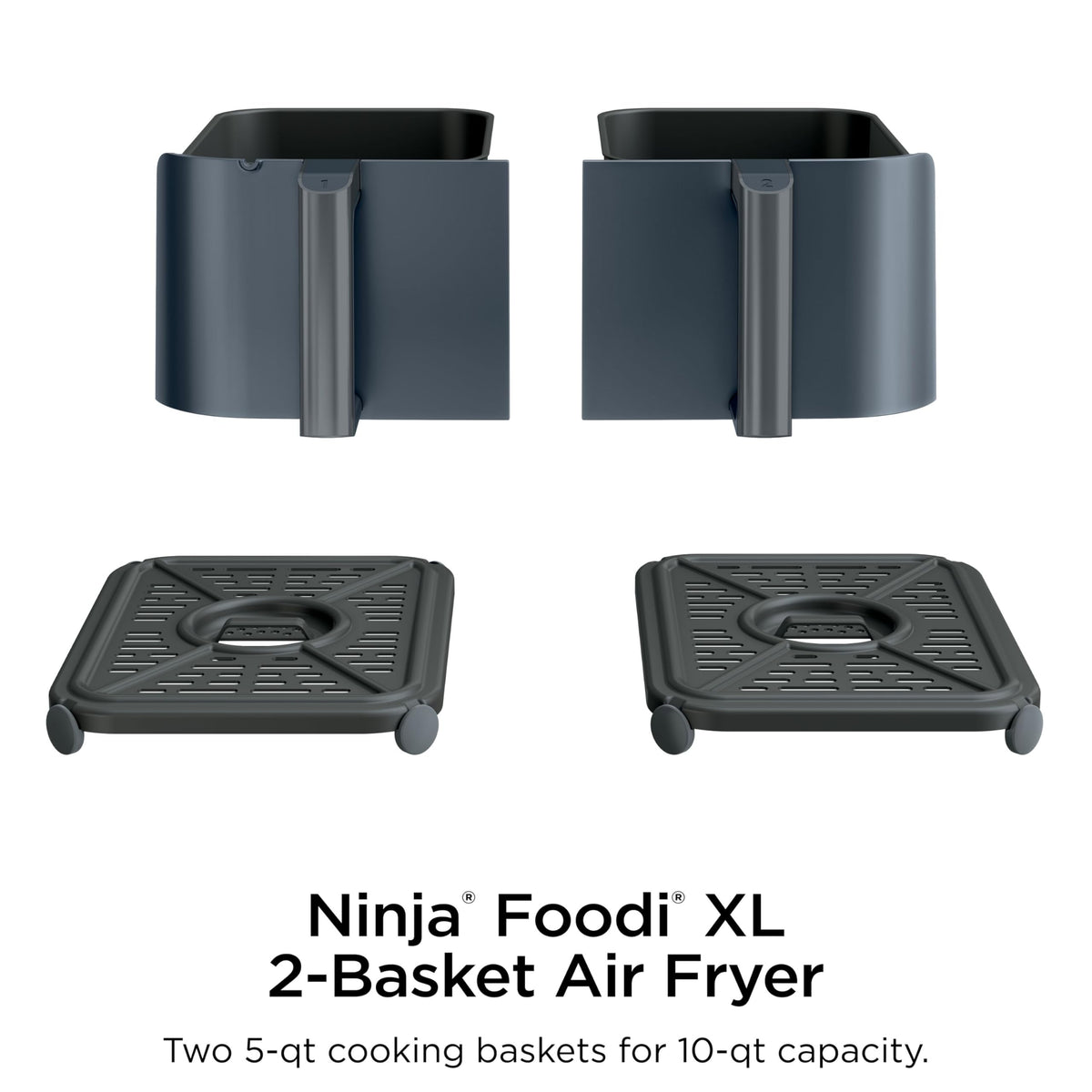 Ninja Foodi stainless steel design complements modern kitchen aesthetics