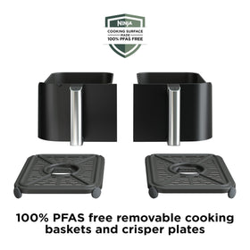 Ninja Foodi XL capacity in action cooking a family meal