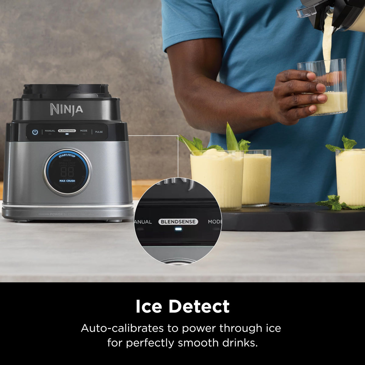 Ninja full-size blender Total Crushing blades delivering smooth textures