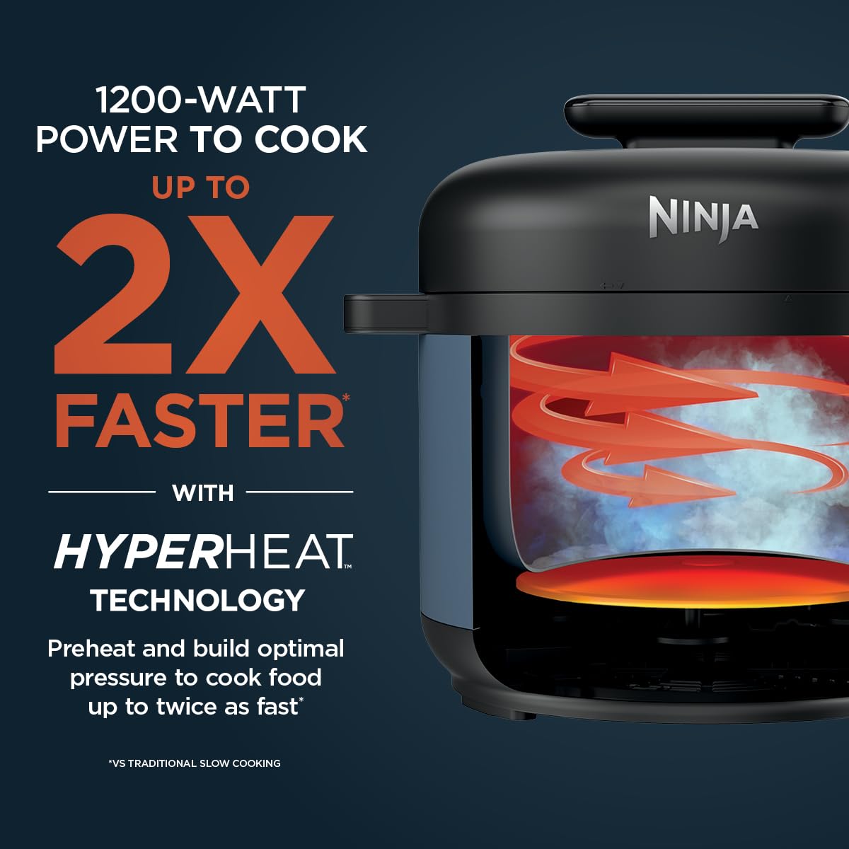 Ninja HyperHeat 9-in-1 sous-vide mode with precise temperature control.