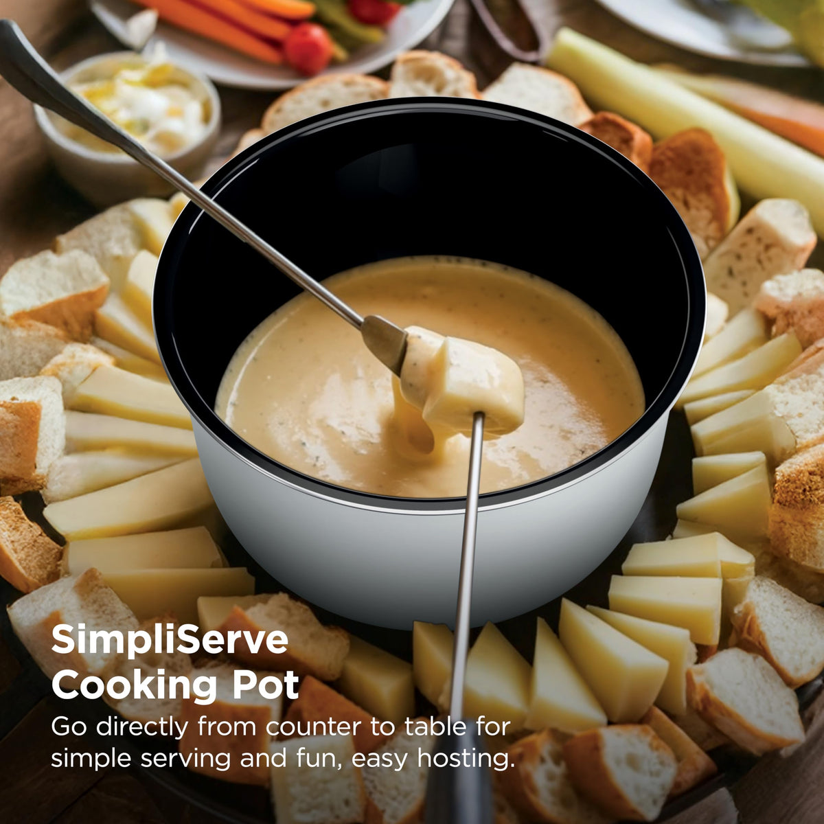 Ninja HyperHeat easy-clean ceramic nonstick interior for quick wipe-down