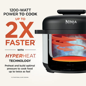 Ninja HyperHeat cooker lid with steam function supports versatile recipes