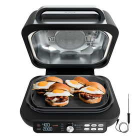 Ninja IG651 grill grate at 500°F for edge-to-edge searing and color.