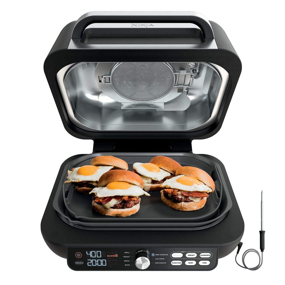 Ninja IG651 grill grate at 500°F for edge-to-edge searing and color.