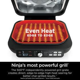 Ninja IG651 hood-down mode with cyclonic air for fast, even cooking.