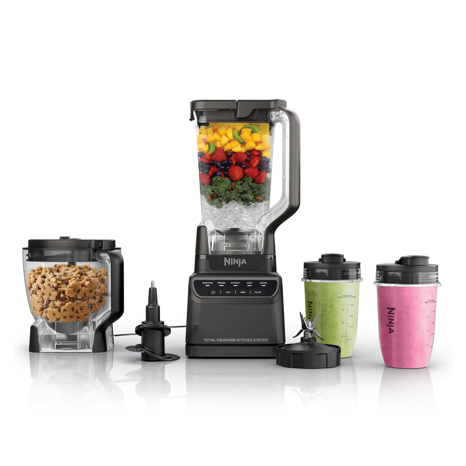 Ninja Kitchen System 72oz pitcher for large batches and family smoothies.