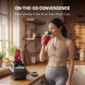 Ninja Kitchen System 8-cup processor bowl delivers even chopping.