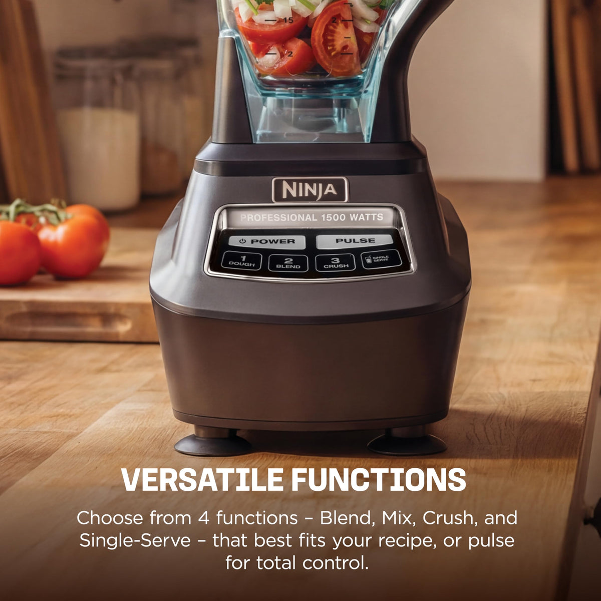 Ninja Kitchen System chopping blade for consistent texture.