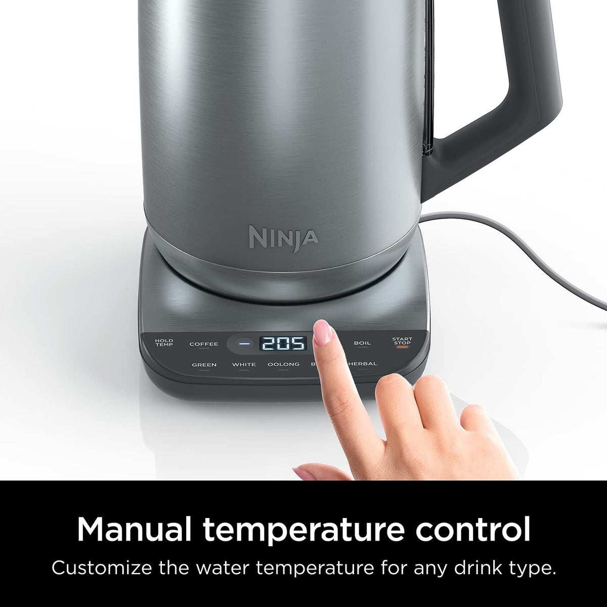 Ninja KT200 illuminated water window for easy refills.