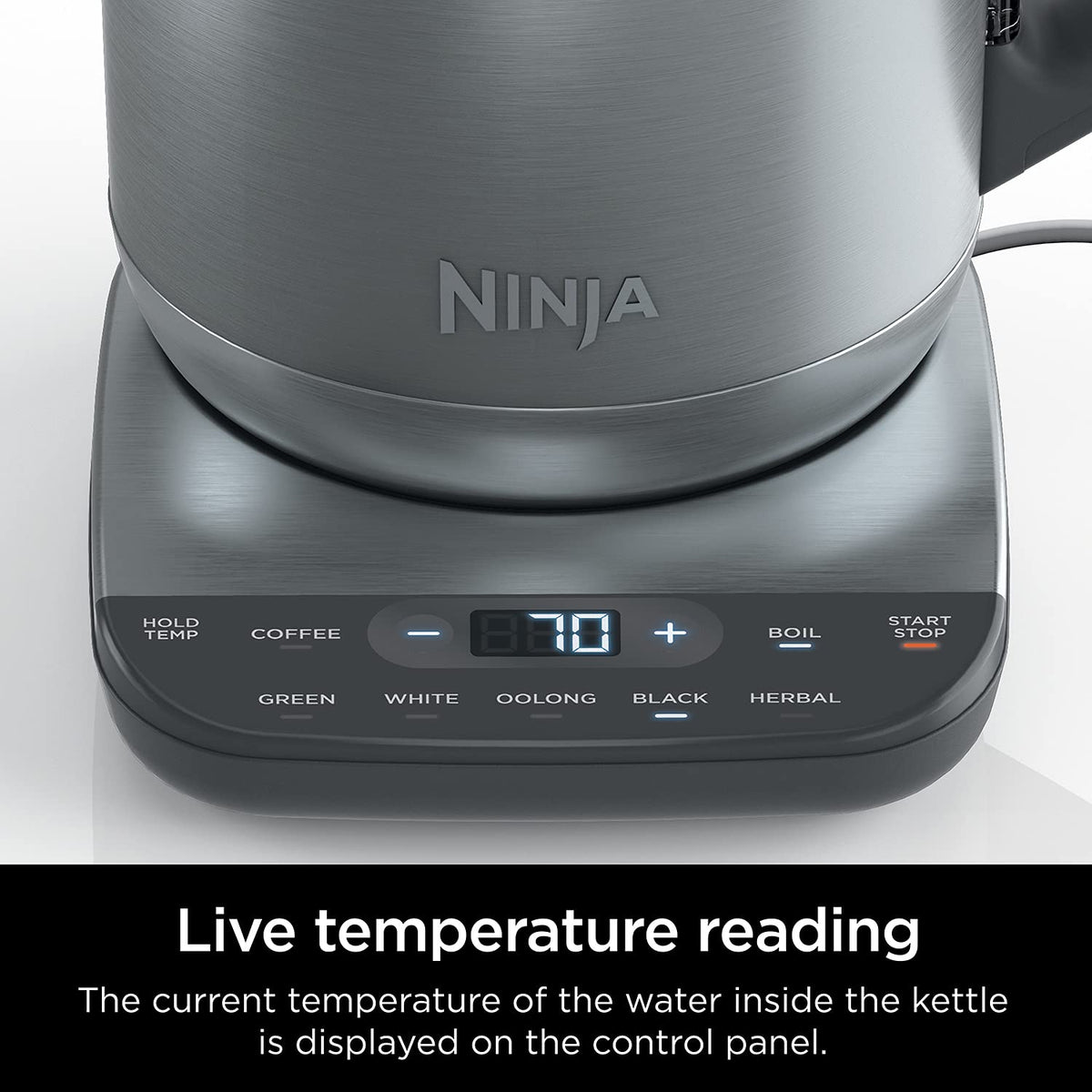 Ninja KT200 manual temperature control enables custom drink warming.