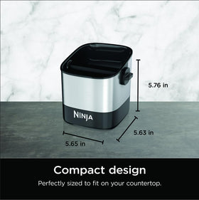 Ninja Luxe Café Knock Box non-slip base for stable operation.