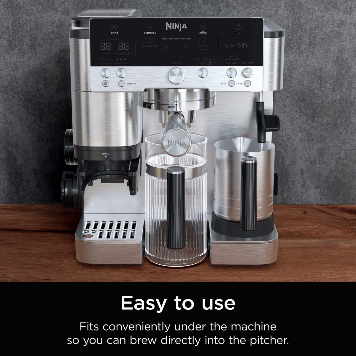 Ninja Luxe Cafe pitcher ideal for cold brew and iced drinks