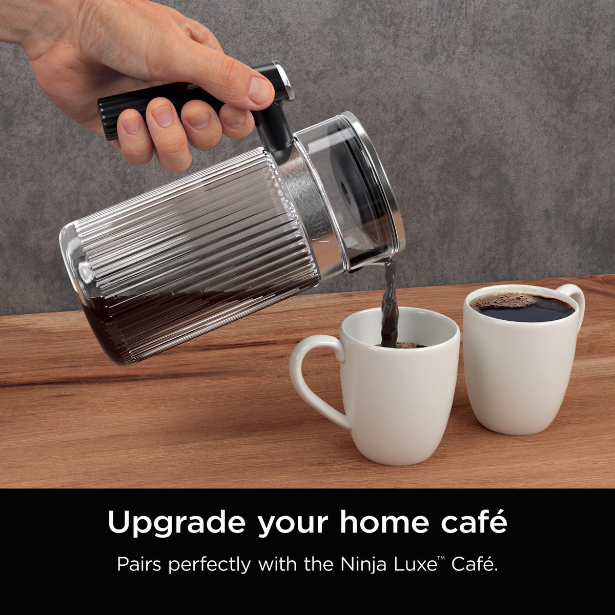 Ninja Luxe Cafe pitcher easy fill with removable drip tray
