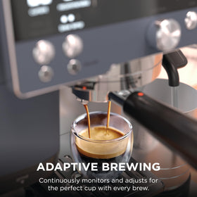 Ninja Luxe Café Premier assisted tamper for even, clean tamping