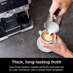 Ninja Luxe Premier weight-based dosing display ensures accurate grounds.