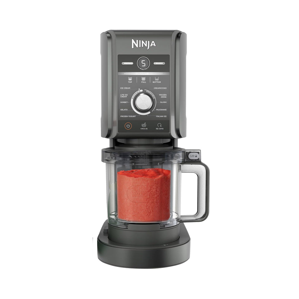 Ninja NC501 Creami Deluxe front view for convenient home dessert making