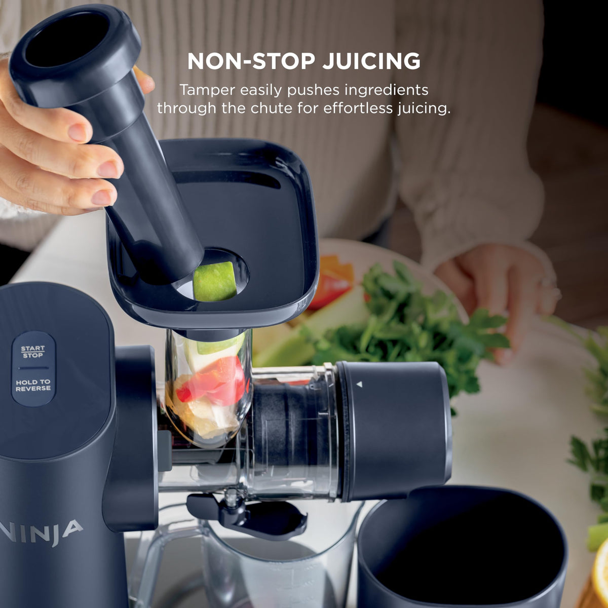 Included 24 oz juice jug with Ninja NeverClog