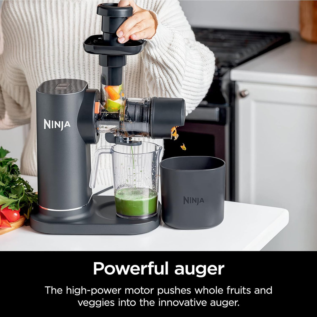 Ninja NeverClog juicer inspiration guide; start with recipes from the included booklet.