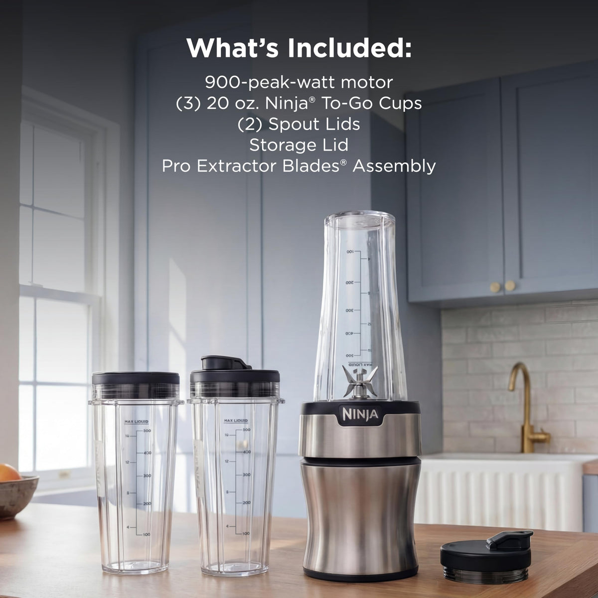 Ninja Nutri-Plus push-to-blend control for quick pulsing