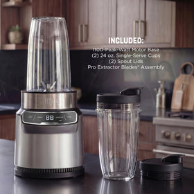 Ninja Nutri Pro on-the-go blending for busy mornings.