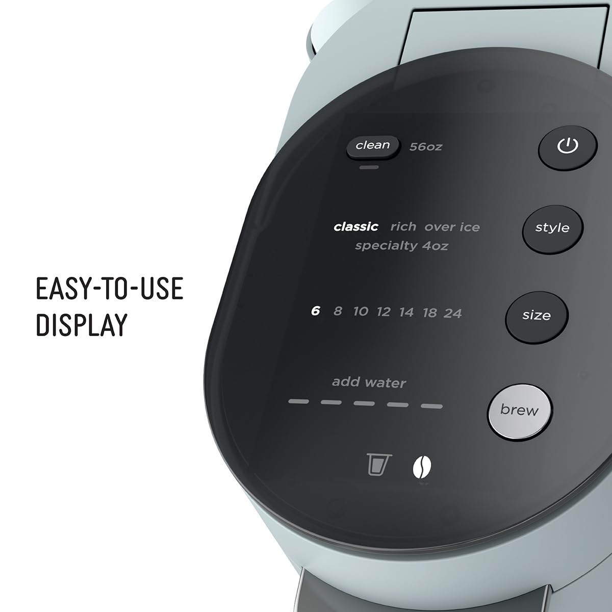 Ninja PB051GB enables 6-oz to 24-oz brews for versatile servings.