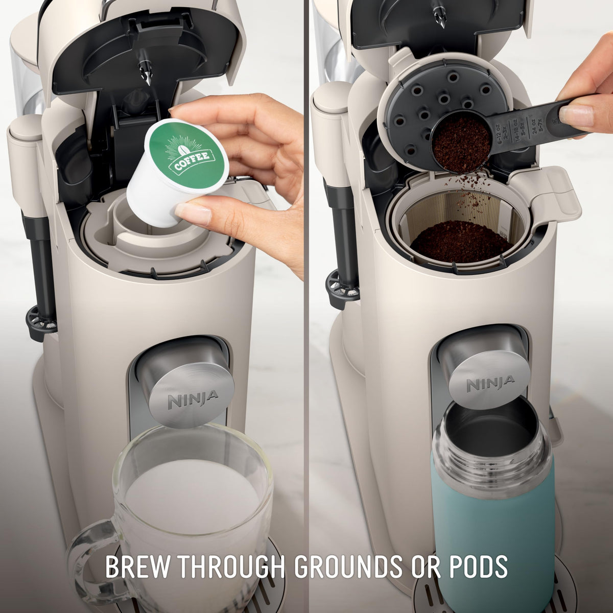 68-ounce removable reservoir for fewer refills