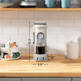 Includes scoop, adapters, and storage bin for easy setup