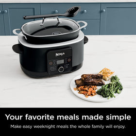 Ninja PossibleCooker Plus 8.5-quart pot ready for high-capacity meals.