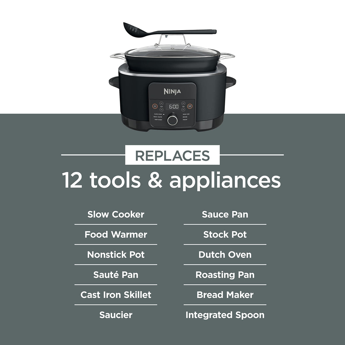 Ninja PossibleCooker Plus sear and sauté directly in the pot.