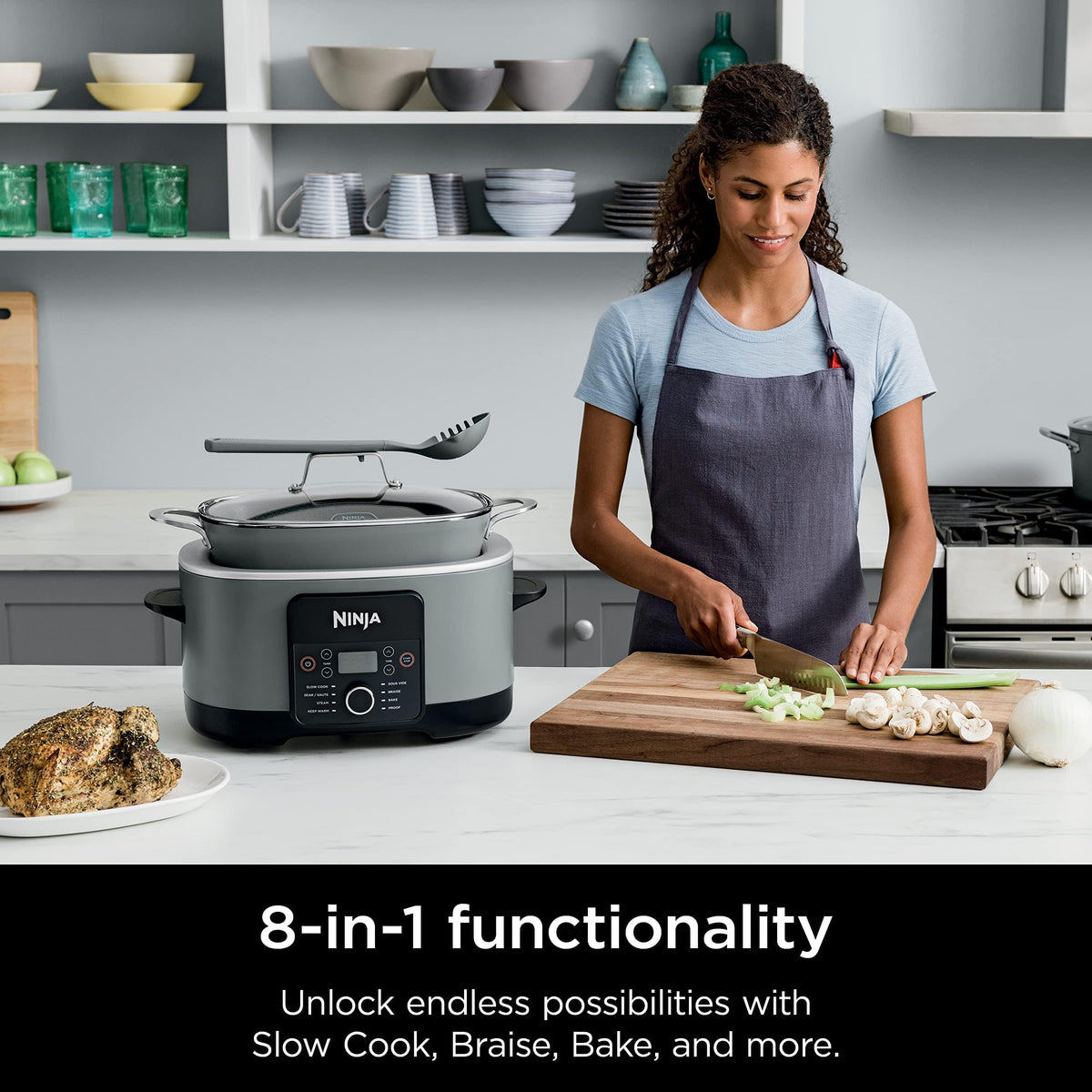 Triple Fusion Heat in Ninja PossibleCooker Pro speeds cooking and expands options.