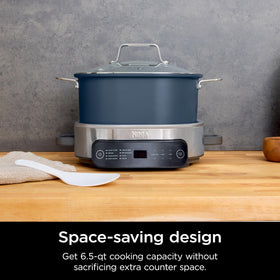 Ninja PossibleCooker Pro dishwasher-safe pot and lid for simple cleanup.