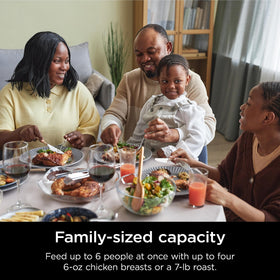 Ninja PossibleCooker Pro keep-warm function to hold meals for serving.