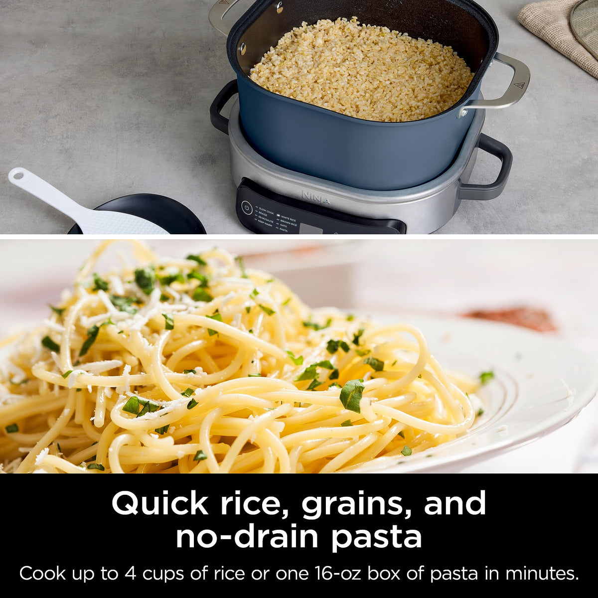 Ninja PossibleCooker Pro sear-sauté function for quick browning and flavor.