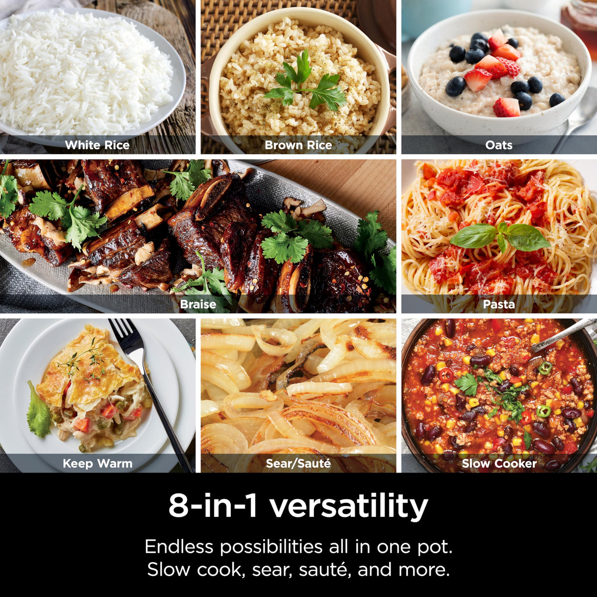 Ninja PossibleCooker Pro slow-cook function delivering tender results.
