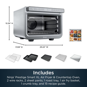 Ninja Prestige Smart XL includes accessories and recipes to jump-start cooking.