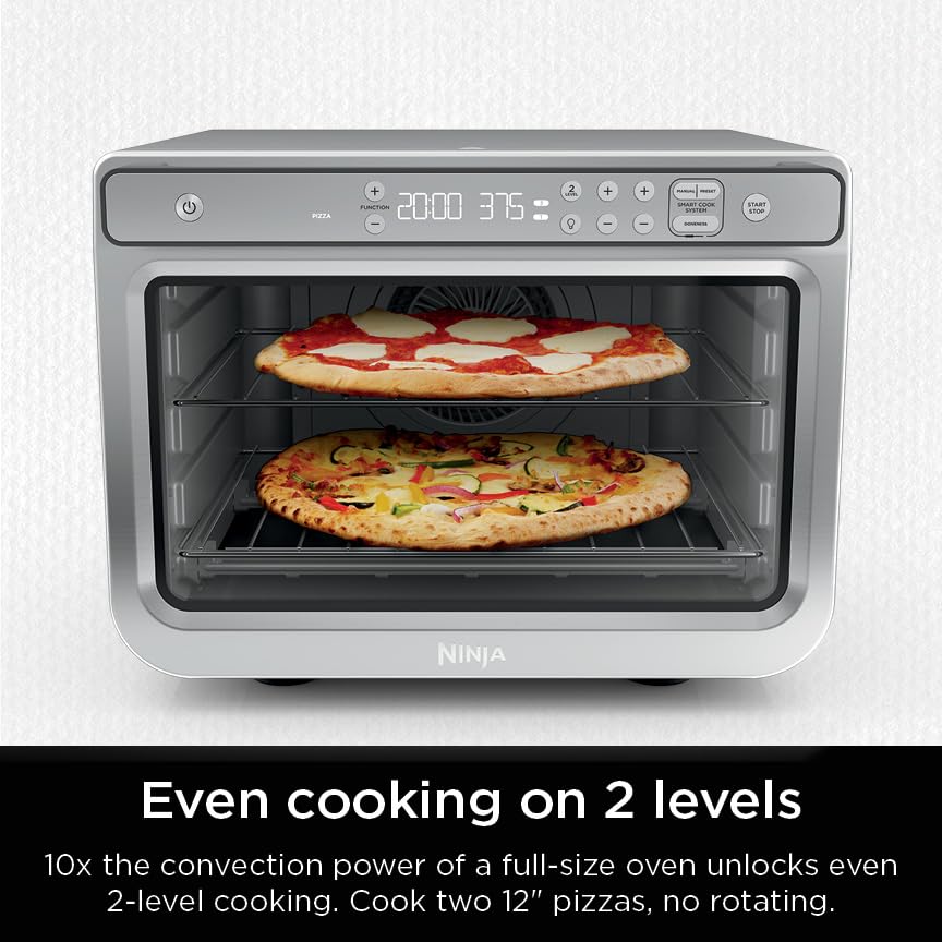 Ten programs on the Ninja Prestige Smart XL including air fry and bake.