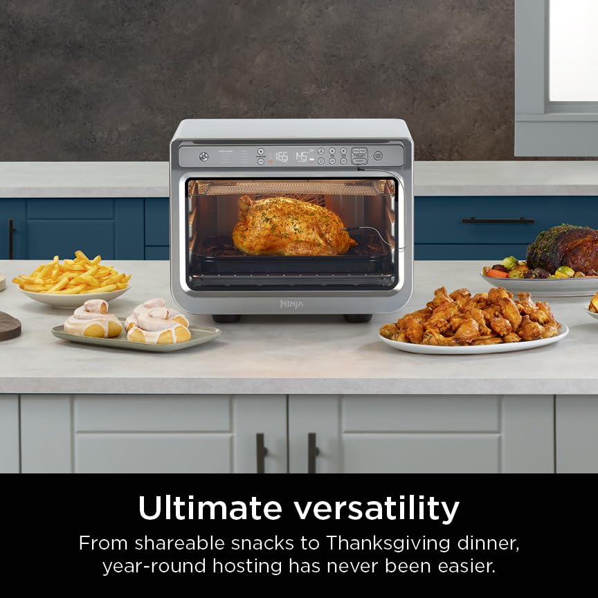 Pro Cook System thermometer for accurate doneness in the Ninja XL oven.