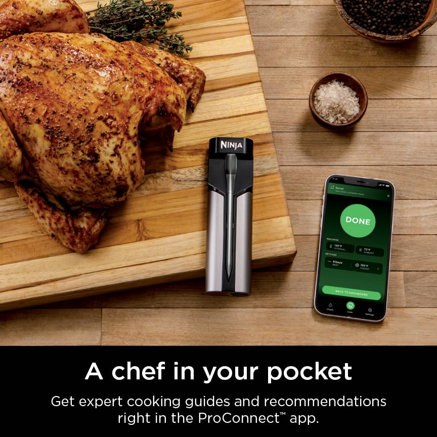 Ninja ProChef live reading display aids multitasking during a feast.