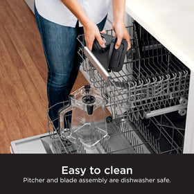 Ninja BPA-free parts are top-rack dishwasher safe for easy cleanup.