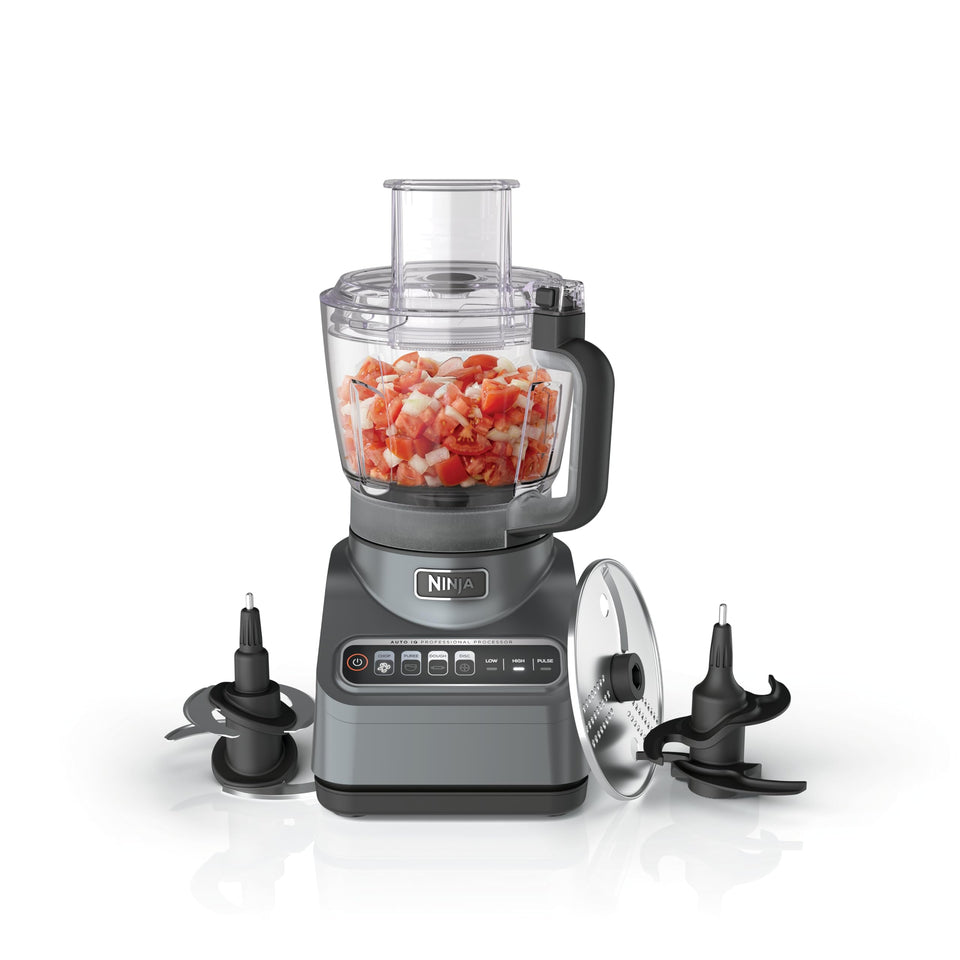 Ninja Professional Plus Food Processor with 1000-watt motor powering quick chopping for everyday meals.