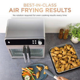 Ninja sheet pan included enables sheet-pan dinners with even browning