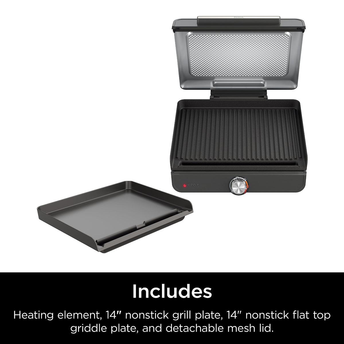 Ninja Sizzle compact design fits countertop kitchens with minimal footprint
